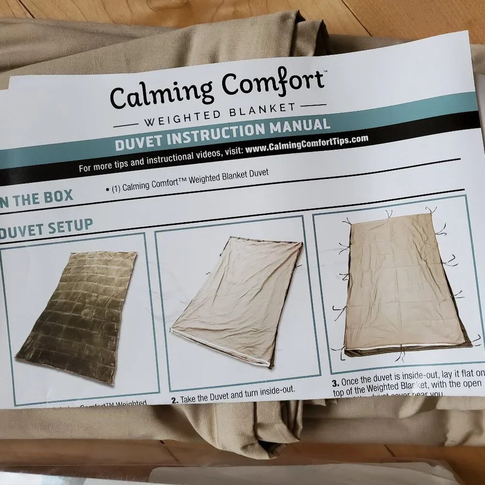 Calming Comfort Duvet Cover for Weighted Blankets Hummus 50